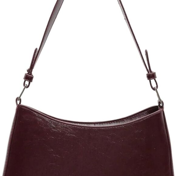 Handbags - Women's Retro Vintage Shoulder Bags Zipper Faux Leather Handbag Underarm Purse